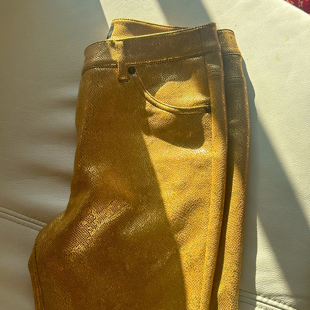 Gold pants size 6